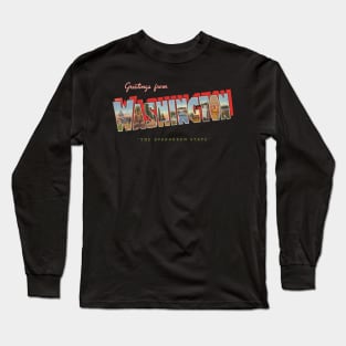 Greetings from Washington Long Sleeve T-Shirt